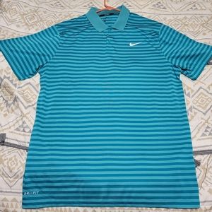 Nike Striped Golf Polo Dri-FIT